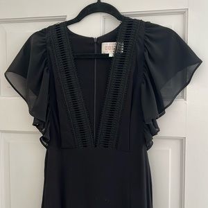 Stone Cold Fox Black sexy Maxi dress plunge neckline